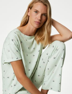 Ladies cotton pyjamas online m&s