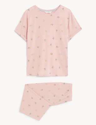 M&s ladies cropped pyjamas hot sale