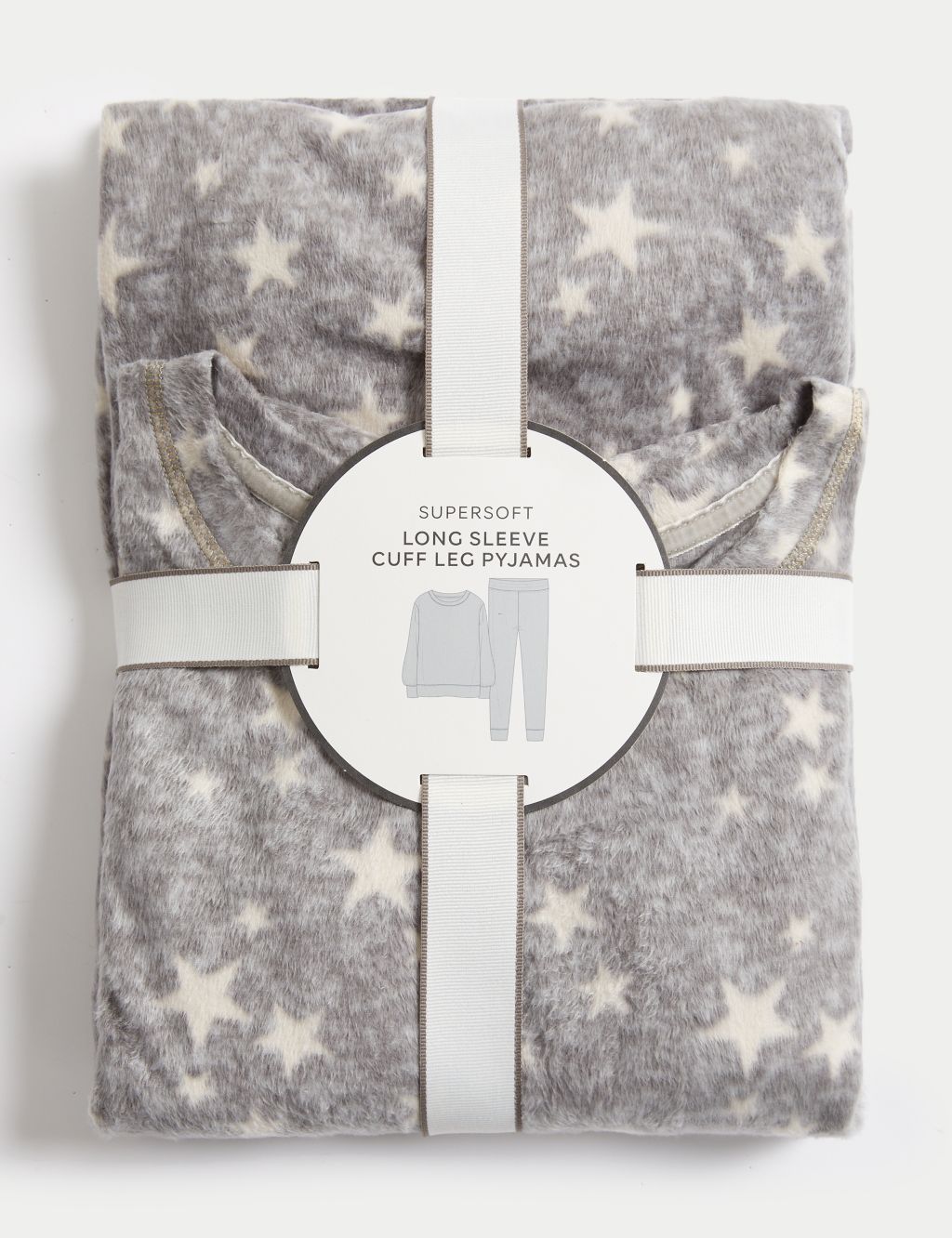 Fleece Star Print Pyjama Set image 7
