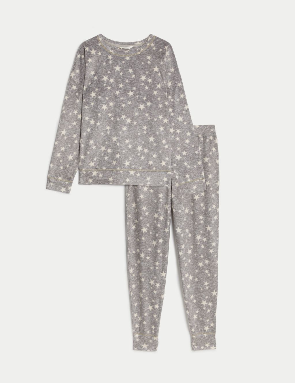Fleece Star Print Pyjama Set image 2