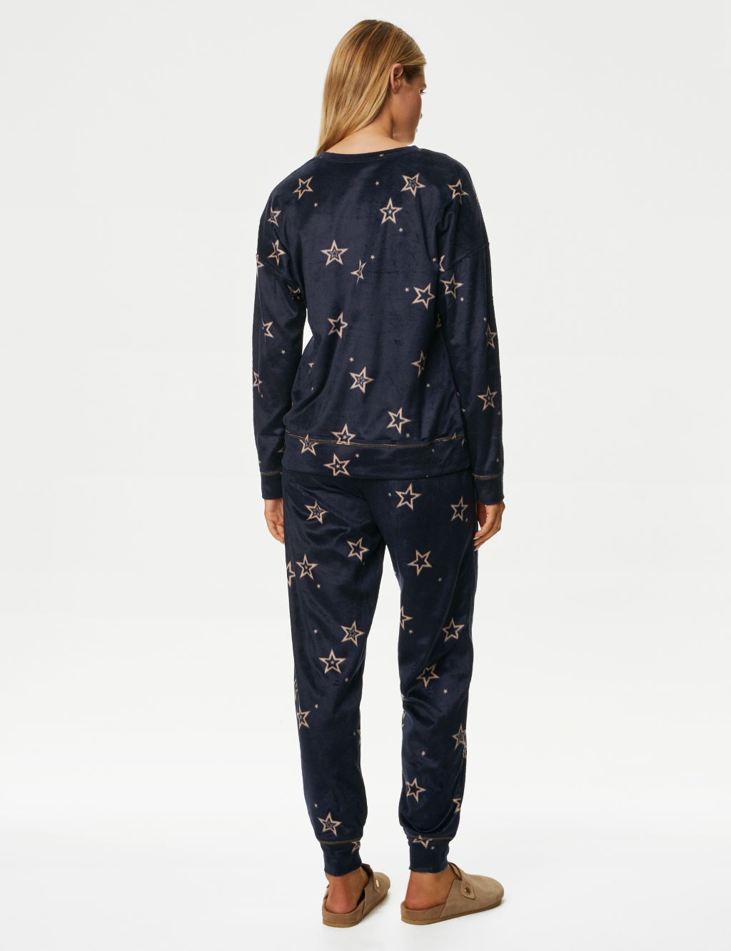 Fleece Star Print Pyjama Set image 6
