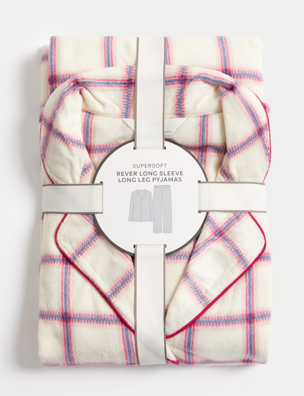 Fleece Checked Pyjama Set image 7