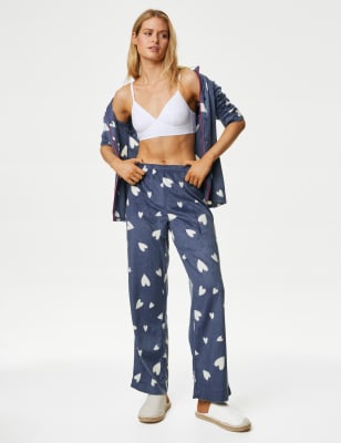 Womens love heart discount pyjamas