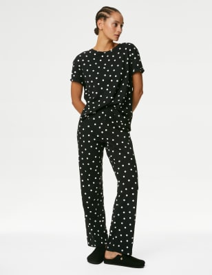 Pure Cotton Polka Dot Pyjama Set - IS