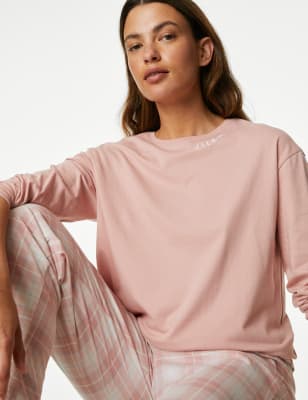 M&s red best sale check pyjamas