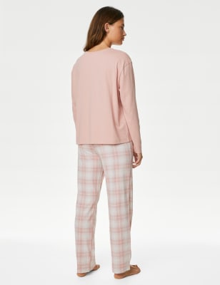 Pure Cotton Checked Pyjama Set