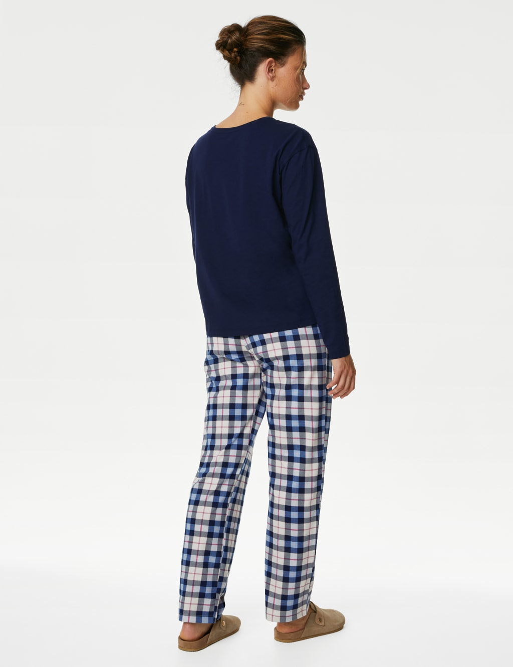 Pure Cotton Checked Pyjama Set image 5