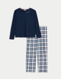 Pure Cotton Checked Pyjama Set