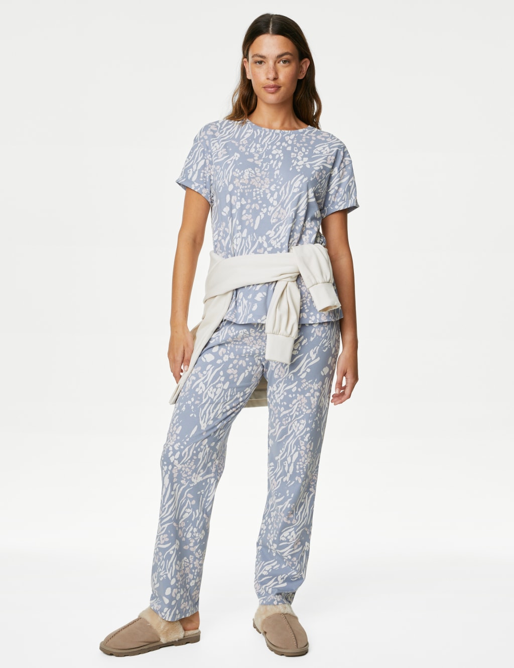 Pure Cotton Animal Print Pyjama Set image 1