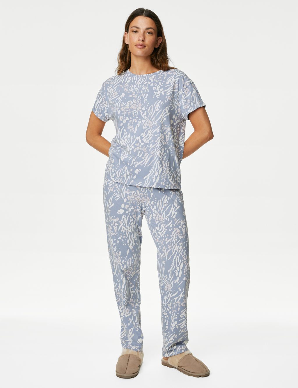 Pure Cotton Animal Print Pyjama Set image 3