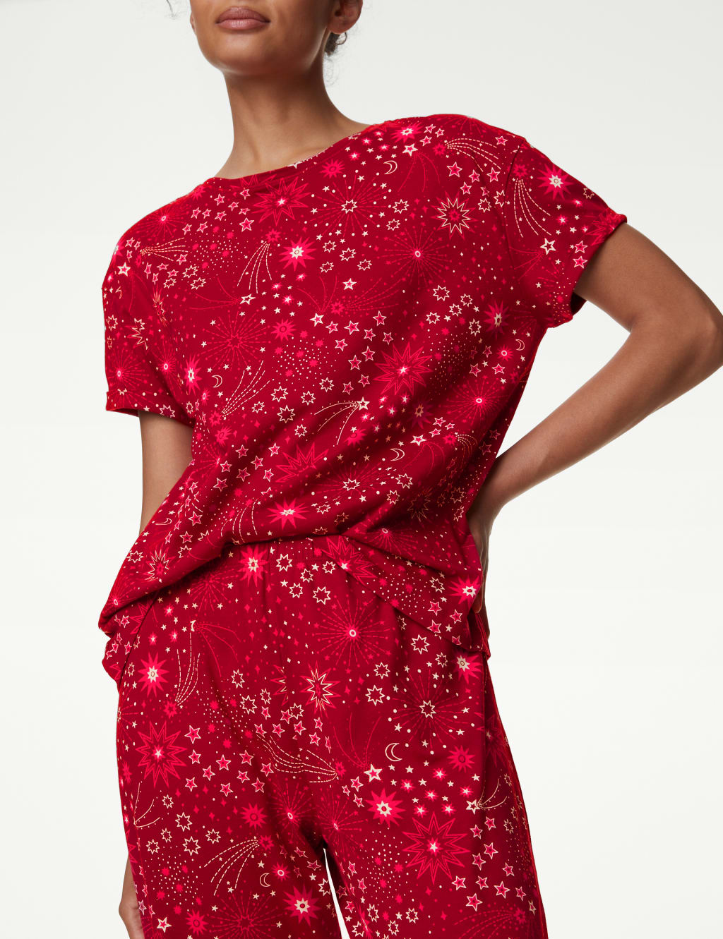 Pure Cotton Star Print Pyjama Set image 5