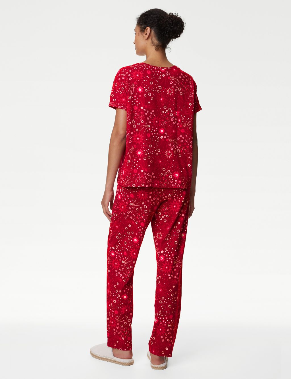 Pure Cotton Star Print Pyjama Set image 6