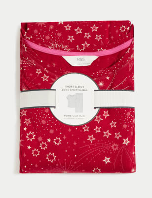 Pure Cotton Star Print Pyjama Set