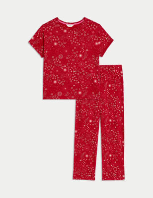 Pure Cotton Star Print Pyjama Set