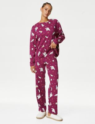 Pure Cotton Winter Animals Pyjama Set