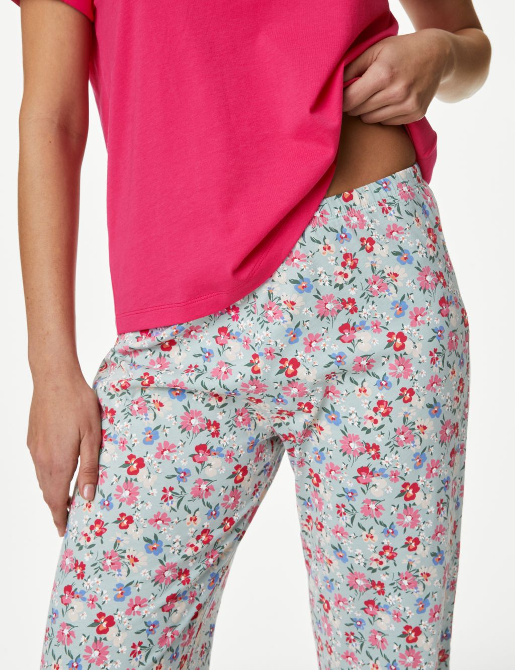 Pure Cotton Floral Print Pyjama Set image 4