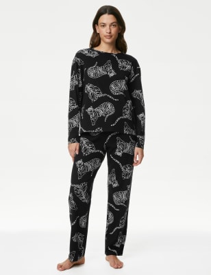 Printed cotton pyjamas