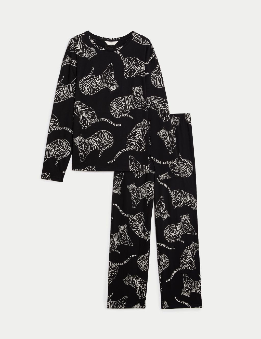 Pure Cotton Tiger Printed Pyjama Set image 2