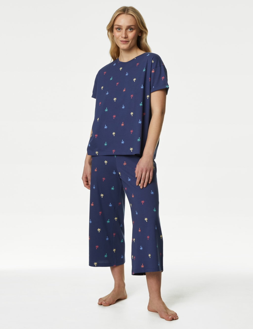 Blue Berry Torte Cotton Maternity Pajamas