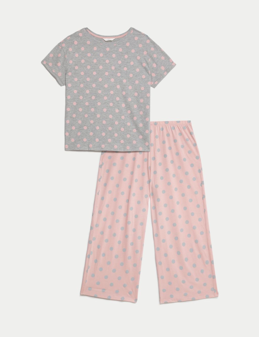 Cotton Rich Crop Leg Pyjama Set