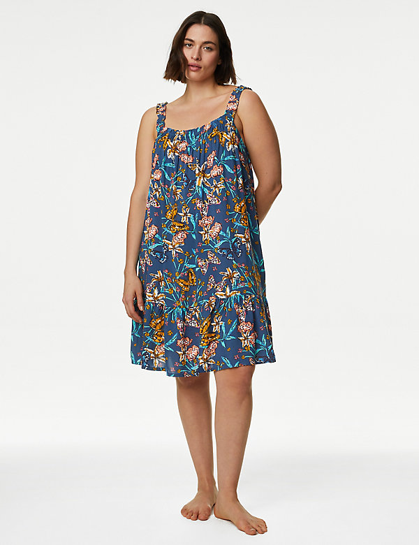 Floral Strappy Chemise - EE