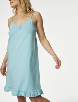 Casual Nights Women's Cotton Sleeveless Nightgown Chemise : :  Clothing, Shoes & Accessories