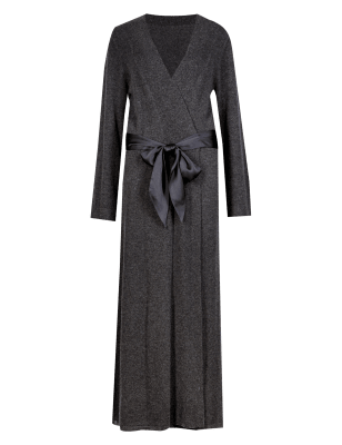 Pure Cashmere Belted Long Wrap Dressing Gown | Rosie for Autograph | M&S