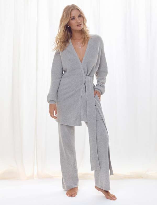 Cashmere Short Dressing Gown