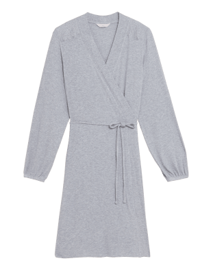 

Womens ROSIE Rib and Lace Wrap - Grey, Grey