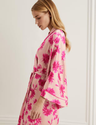 

Womens Rosie Laylani Satin Floral Wrap - Pink Mix, Pink Mix