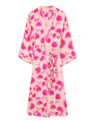 

Womens Rosie Laylani Satin Floral Wrap - Pink Mix, Pink Mix