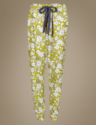 floral cuffed trousers