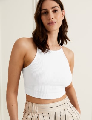 HAVEN™ – Ribbed Knit Crop Top Lounge Set main image 0