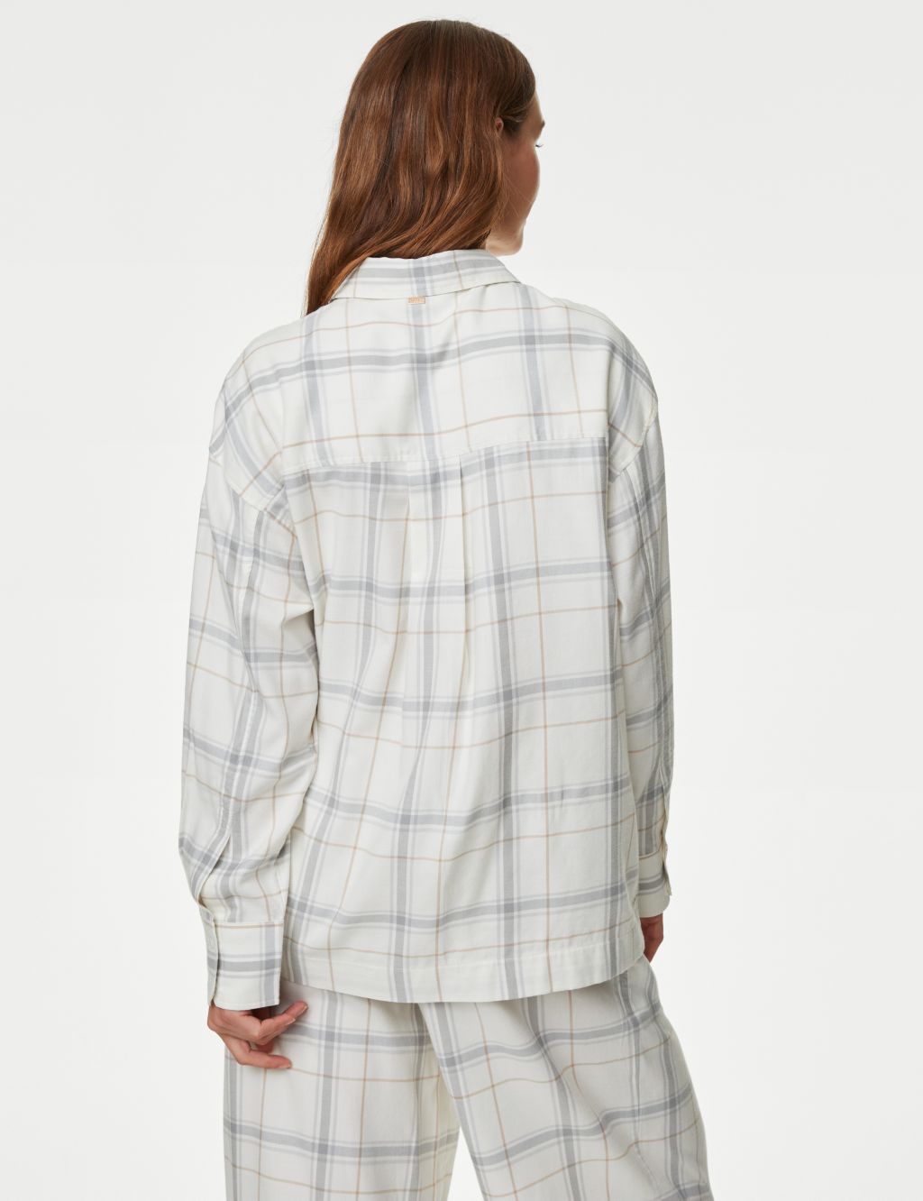 Cotton Rich Woven Checked Lounge Shirt image 5