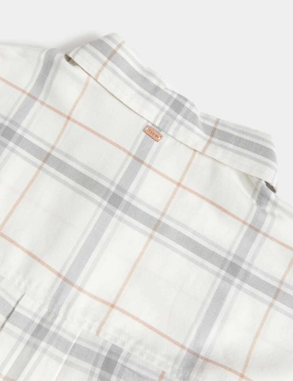 Cotton Rich Woven Checked Lounge Shirt image 6