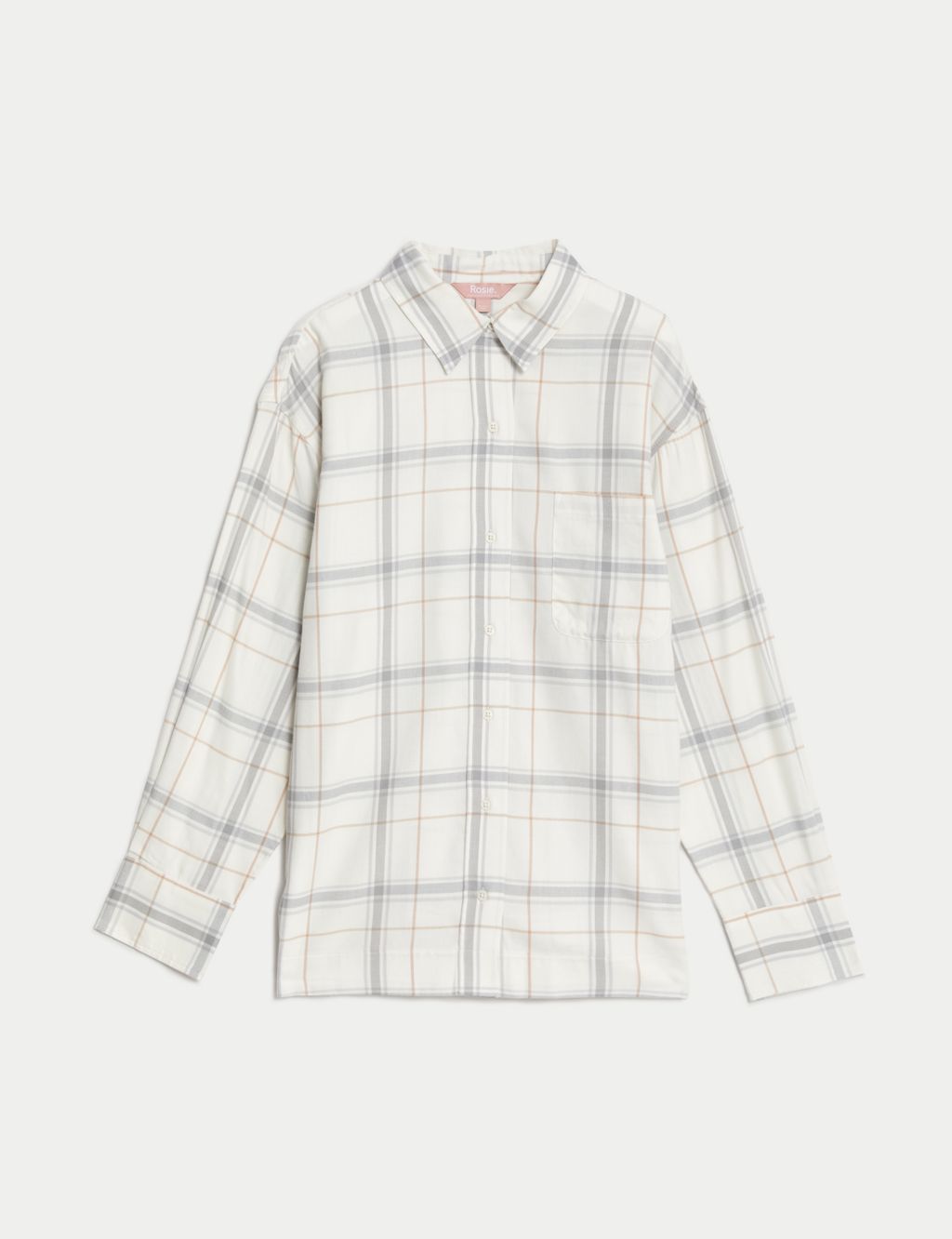 Cotton Rich Woven Checked Lounge Shirt image 2