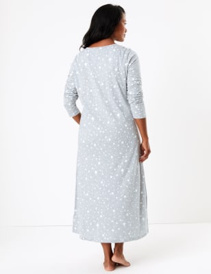 Marks and spencer long sleeve nightdress sale