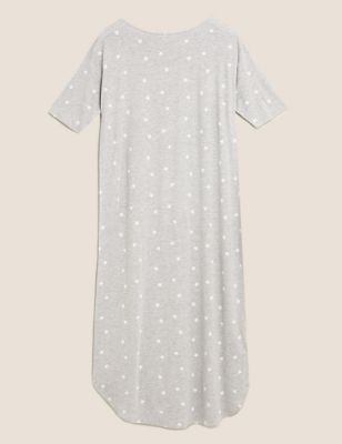 m&s white cotton nightdress