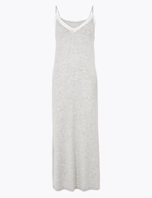 m&s white cotton nightdress