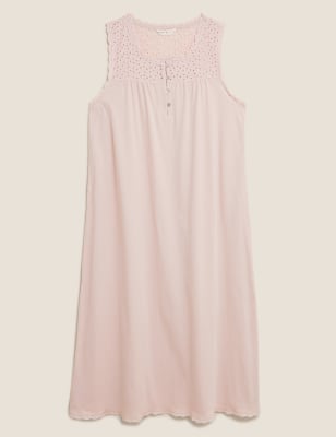 m&s white cotton nightdress