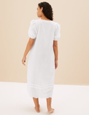 M&s ladies cotton discount nightdresses