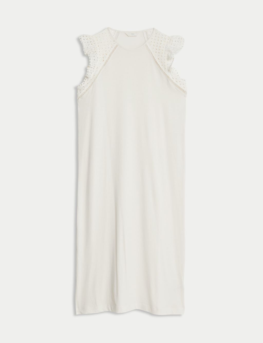 Pure Cotton Broderie Trim Nightdress image 2