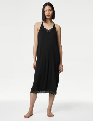 

Womens Body by M&S Chemisekleid mit Spitze und Body Soft™ - Black, Black