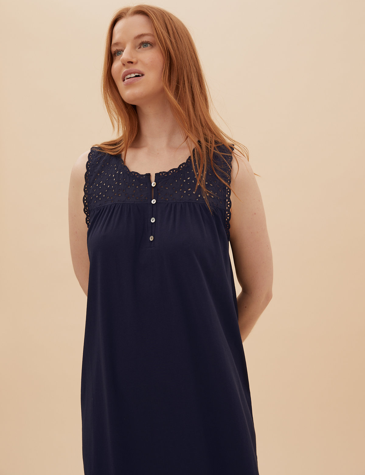 Cotton Embroidered Nightdress