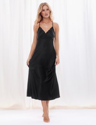 black nightdress cotton