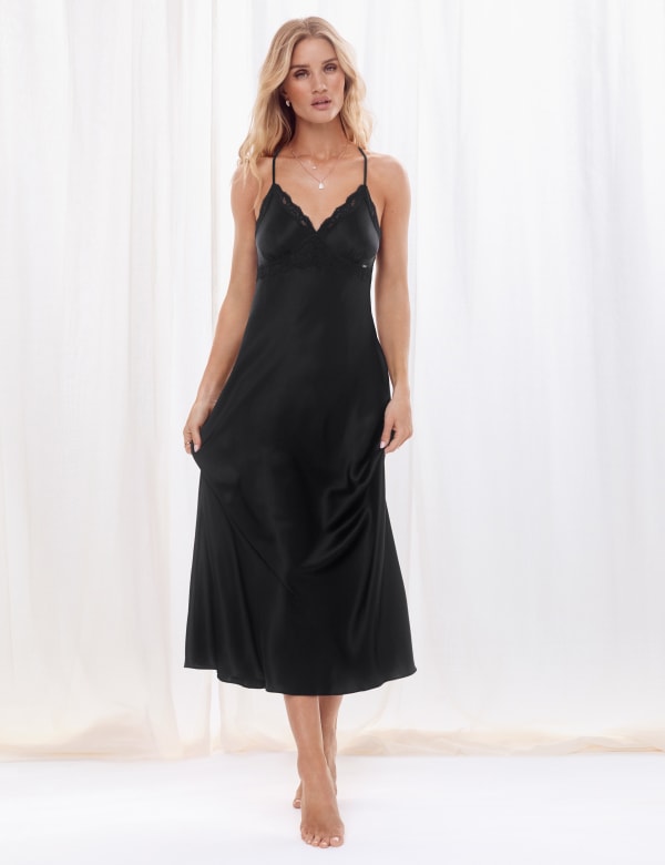 Silk & Lace Long Nightdress