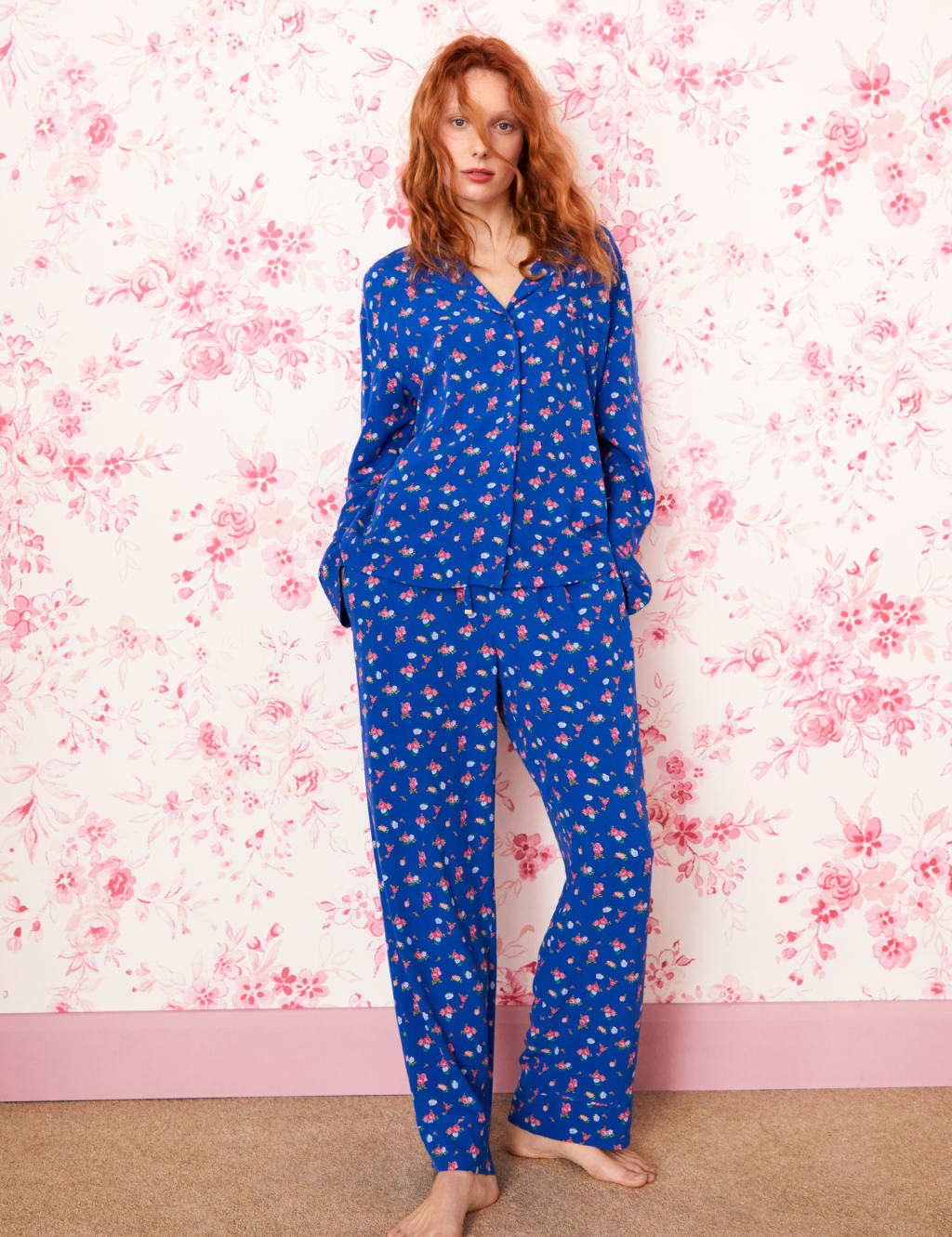 Floral Print Pyjama Bottoms image 4