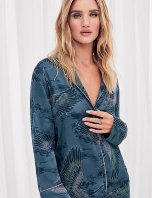 Satin pjs online m&s