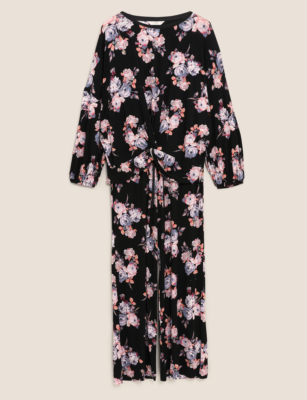 Jersey Floral Print Pyjama Set