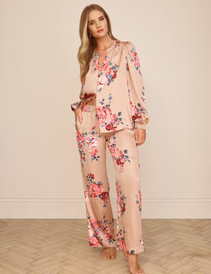 Satin Floral Pyjama Set